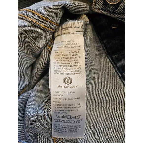 WOMEN'S LEVI STRAUSS & CO CLASSIC DENIM TRUCKER JEAN JACKET SIZE SMALL - Picture 11 of 11